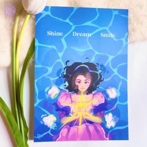 Shine dream smile Art print | BTS