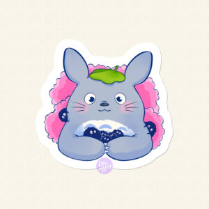 Totoro Sakura sticker | Ghibli